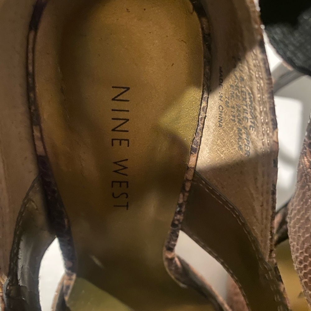 GUC - Vintage Python heels Size 7 NINE WEST - Picture 8 of 8